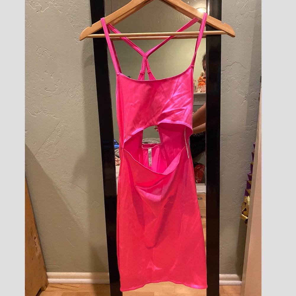 Urban Outfitters Pink Cutout Dress